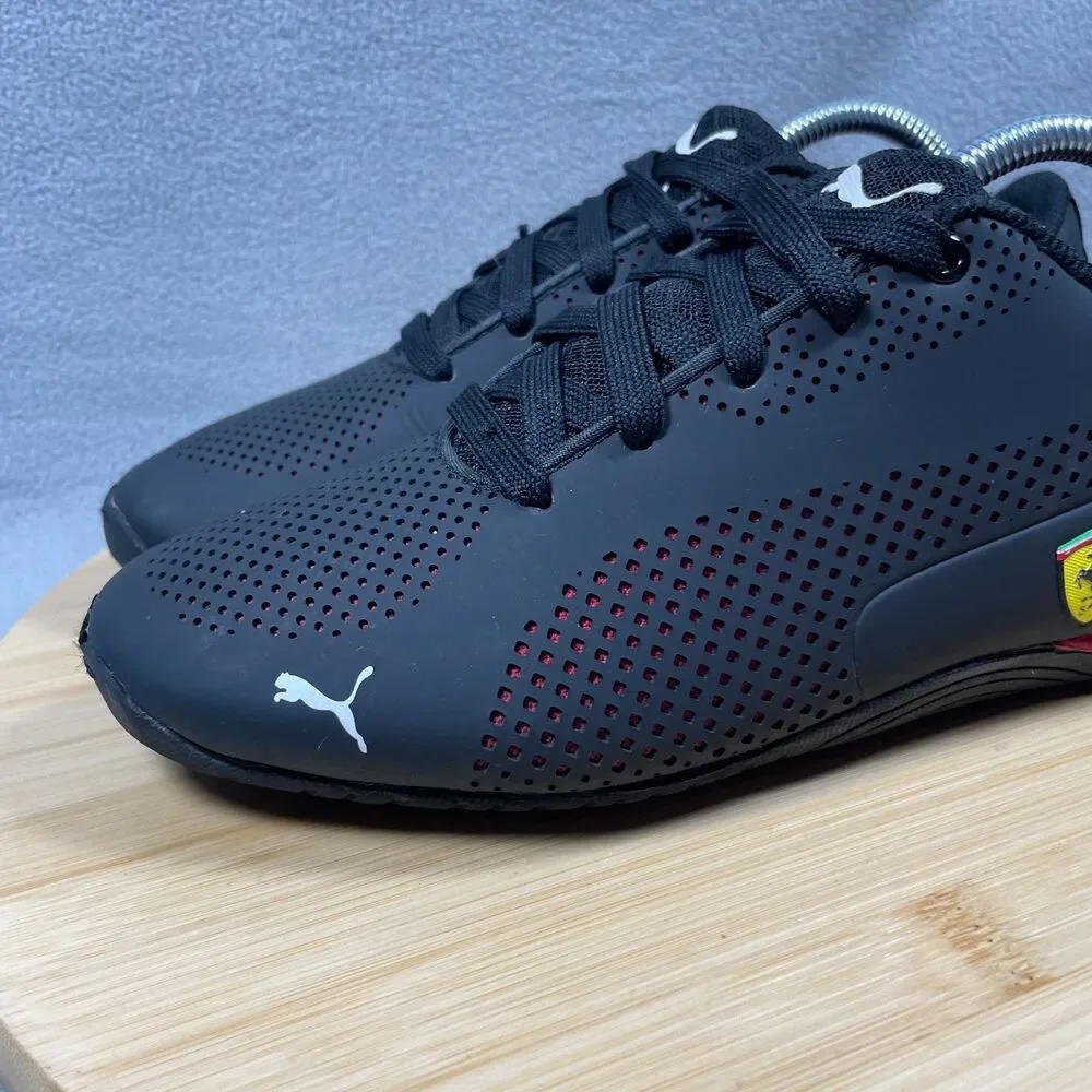 Puma Ferrari Drift Cat 5 Ultra Youth Size 5C Black Athletic Shoes Sneakers